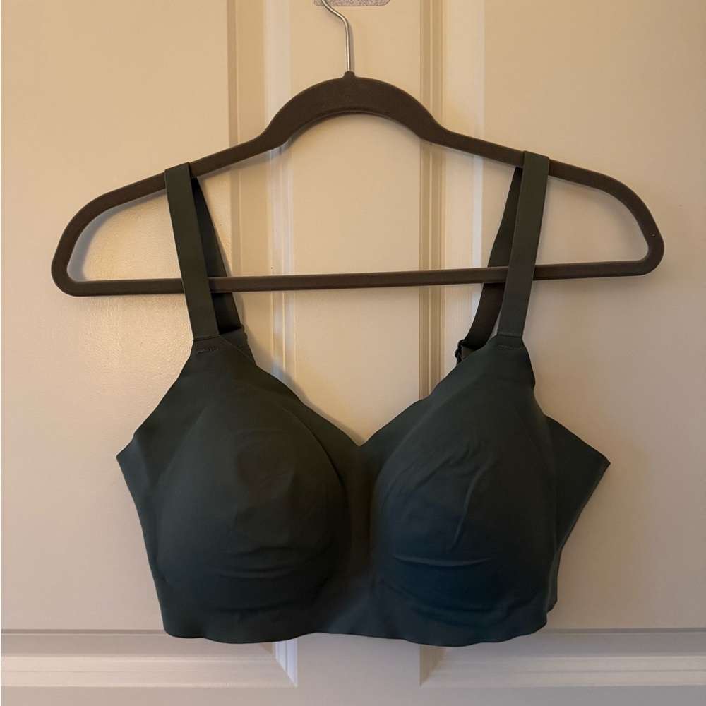 Aerie Wireless Bra in Olive Green